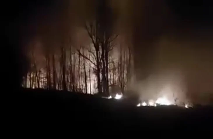 Пожарот кај Русиново се шири кон Безгашчево