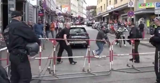 Се појавија снимки од нападот на Европското првенство: Луѓето панично бегаат (ВИДЕО)