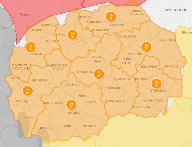 Портокалова фаза во Македонија: Сончево и многу топло со натпросечни температури!