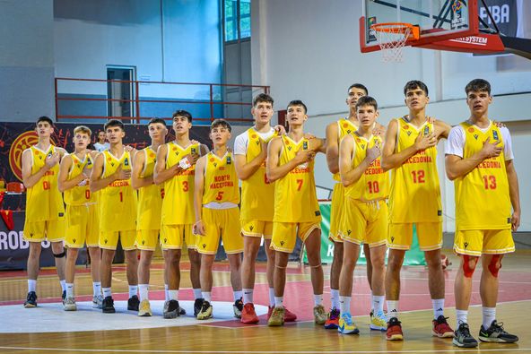 ПОБЕДА: Македонската машка кадетска кошаркарска репрезентација ја совлада Данска 