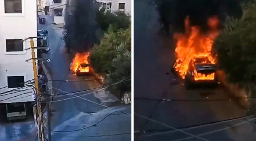 ВИДЕО: Се шират снимки од Либан – автомобили горат на улица