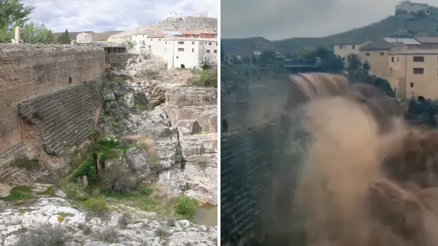 НЕВЕРОЈАТНО ВИДЕО: Римската брана стара 2000 години успешно ги издржа поплавите во Шпанија!