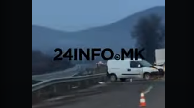 ВИДЕО Тешка сообраќајна несреќа попладнево на автопатот Тетово – Скопје