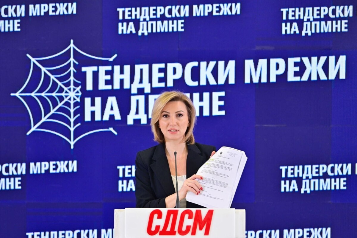 СДСМ: Тендерски мрежи на ДПМНЕ – само една фрима добила 50 тина јавни набавки тешки 10 милиони евра!
