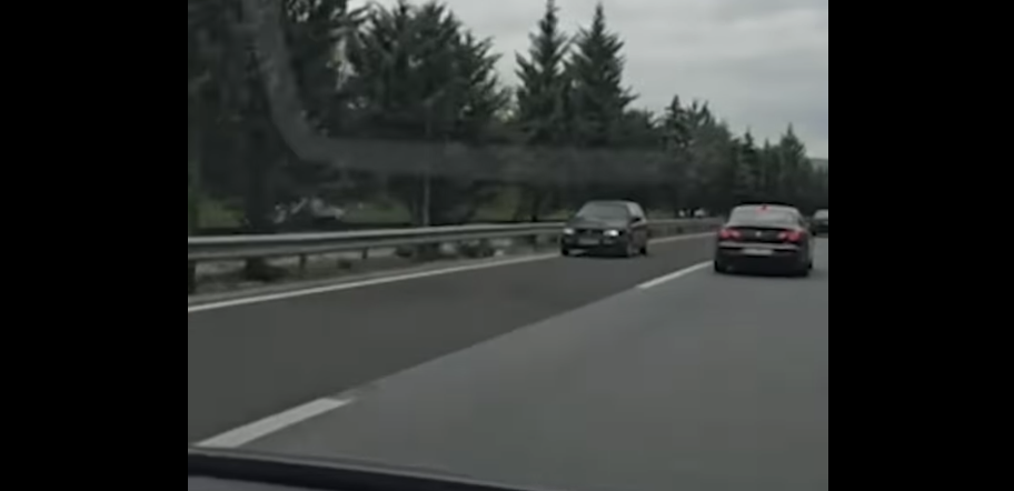 ВИДЕО Автомобил во спротивен правец на автопатот Скопје – Тетово кај Ласкарци