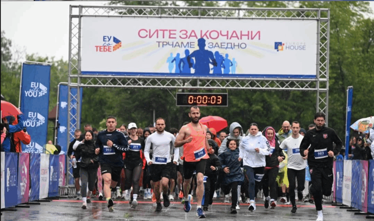 „Како и природата денеска да тагува“ рече учесничка на трката „Сите за Кочани – трчаме заедно“