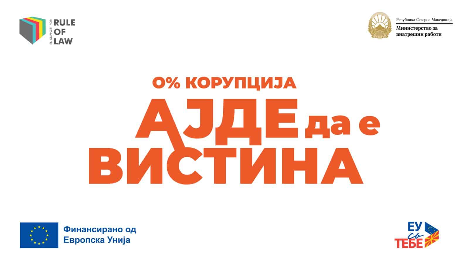 Заедно сме посилни – пријави ја корупцијата!