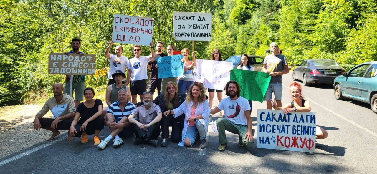 Протести на Кожуф: Активисти во битка да ја спасат реката Дошница од мали хидроцентрали