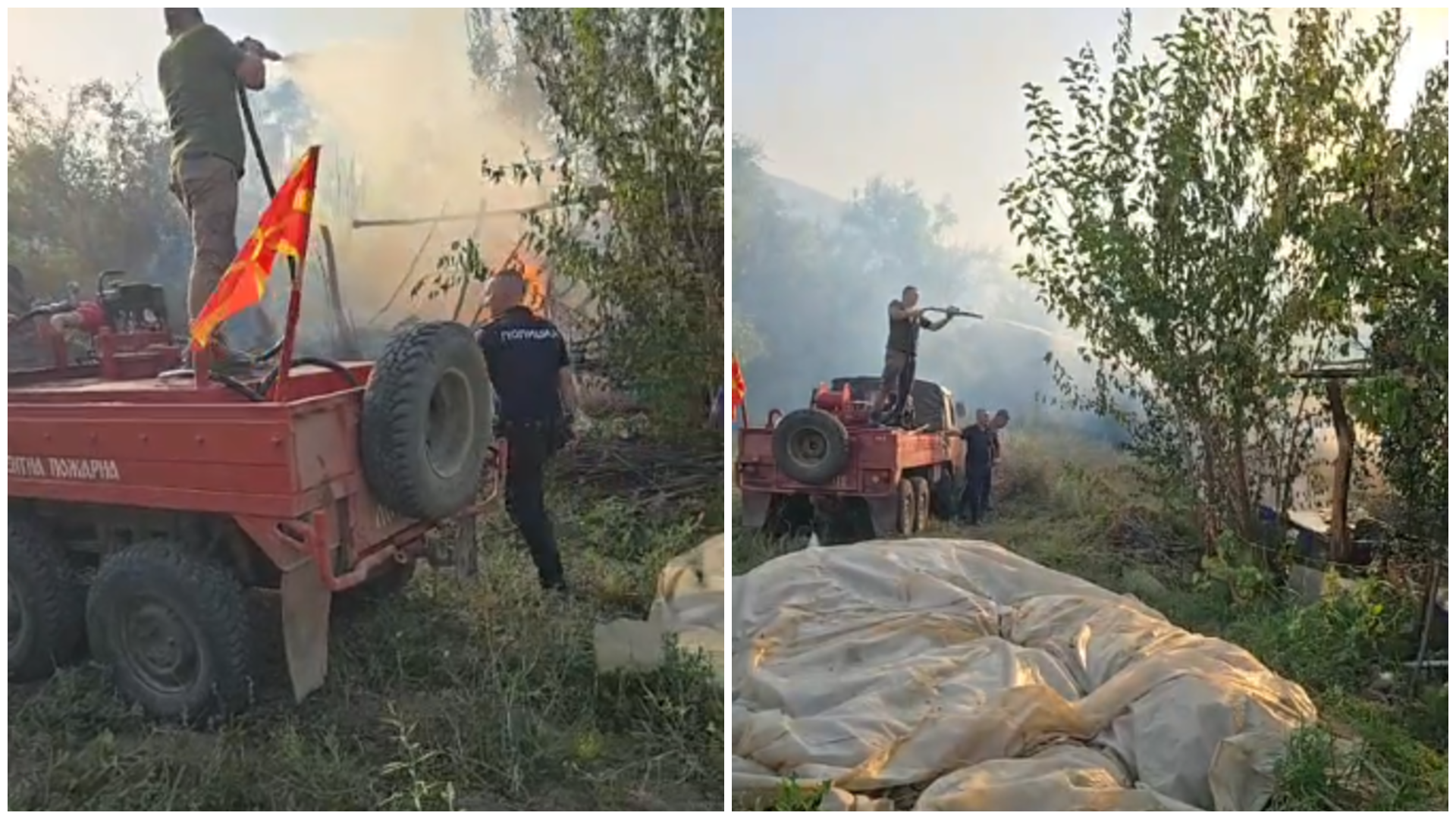 ВИДЕО Пожарот што беснееше кај Софилар до Струмица е ставен под контрола