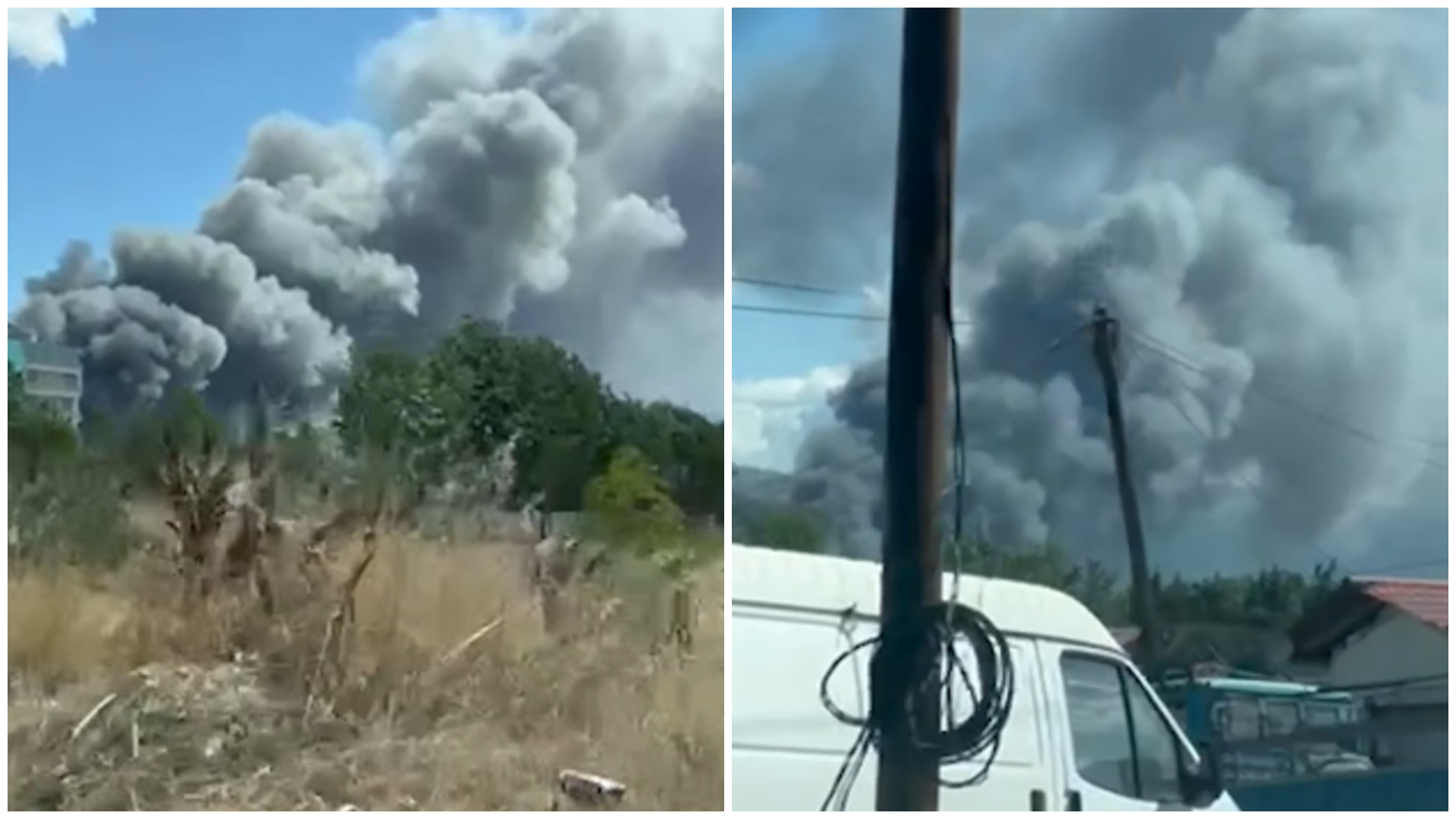 ВИДЕО Огнот брзо се шири поради силен ветер, чадот од депонијата кај Визбегово го прекри пола Скопје