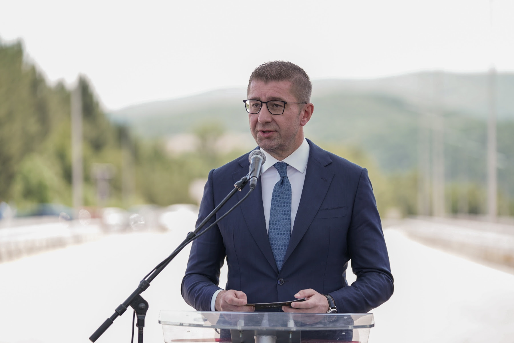 Мицкоски: Автопатот кон Охрид со години беше симбол на застој – сега ќе биде симбол на успех и одговорна работа