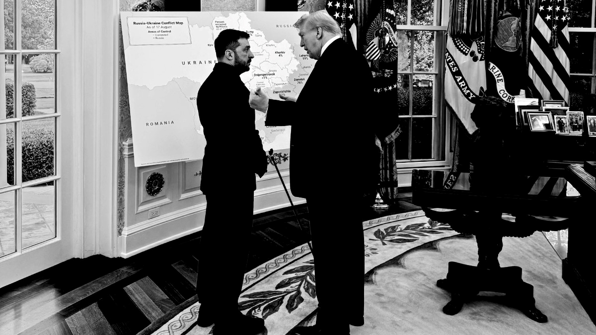Зеленски му покажа на Трамп мапа од боиштата во Украина