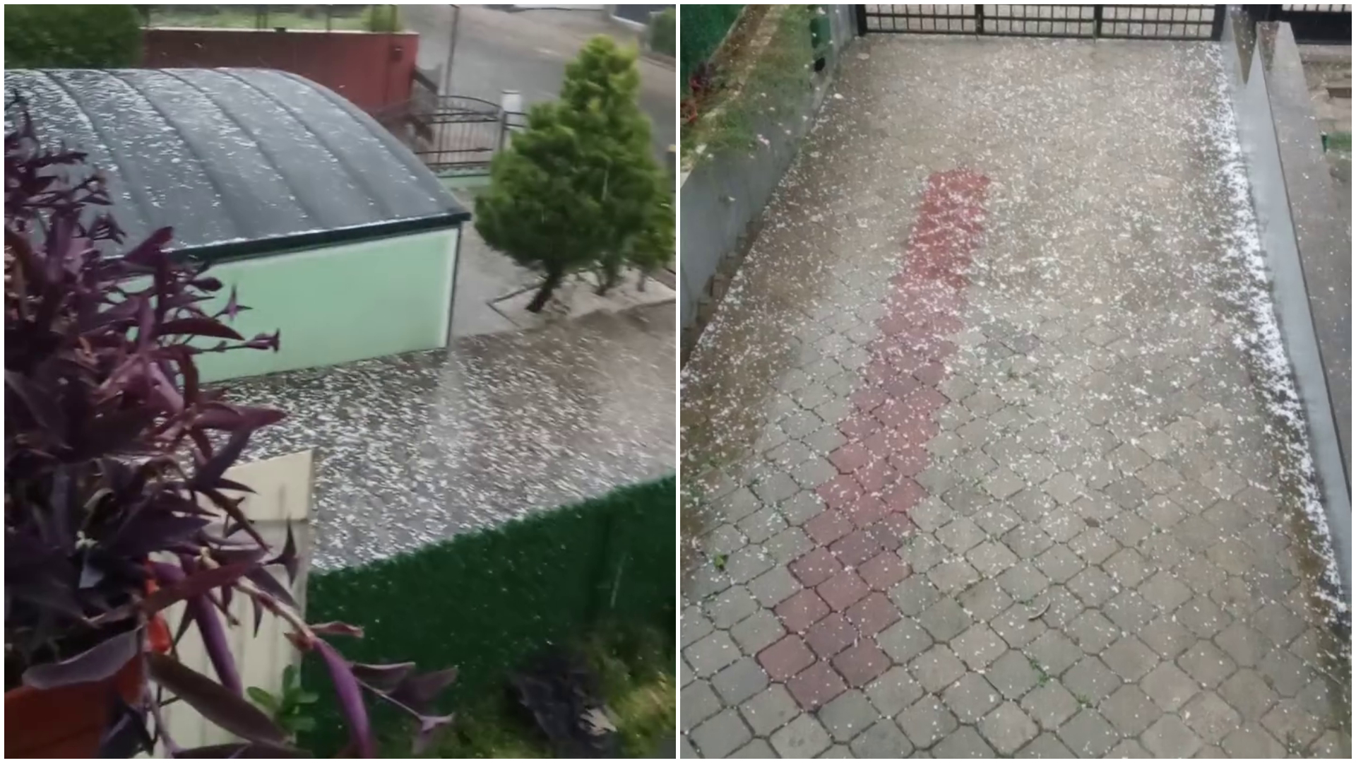 ВИДЕО Појава на град во делови од Скопје – жител од Козле испрати видео до нашата редакција