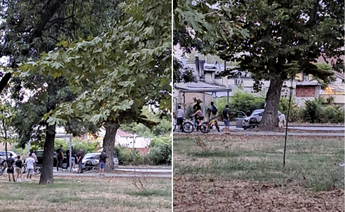 ФОТО Автомобил удри во дрво на улица во Битола
