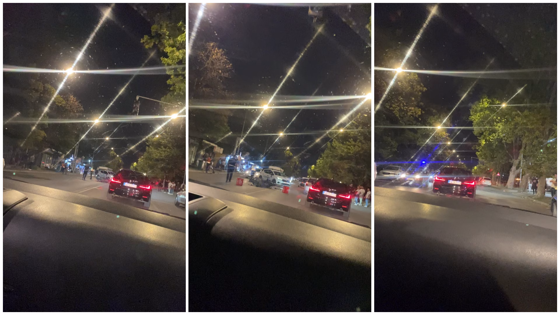 ФОТО Сообраќајка во Чаир: Голем број полициски возила, засега нема податоци за жртви