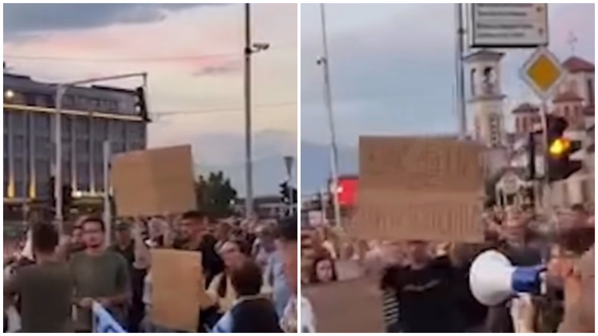 ВИДЕО Револт против загадувањето: Граѓани од Аеродром протестираа за чист воздух!