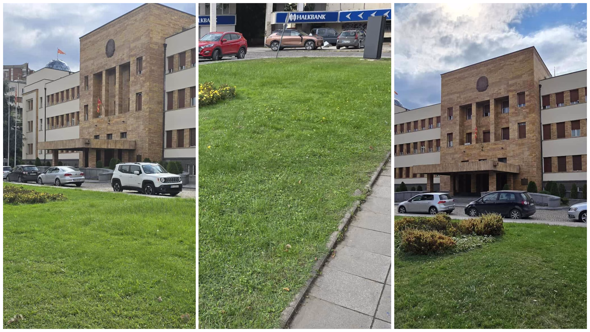 ФОТО Тргнати оградите од пред Собрание