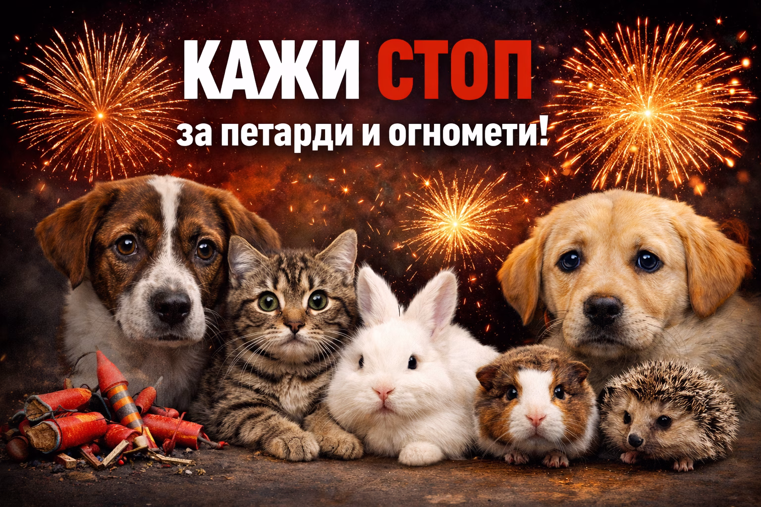ЗОО Скопје повикува: Кажи СТОП за петарди и огномети!