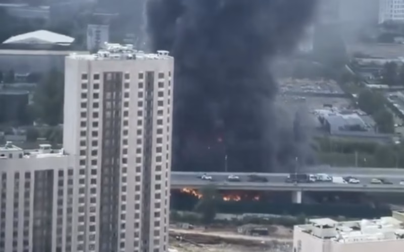 Нови детали за насилниот напад врз Москва – рафинерија во пламен, се шират драматични снимки