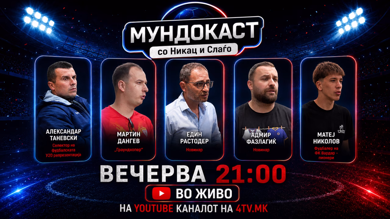 Започнува „Мундокаст”, специјално студио за Светското првенство во фудбал