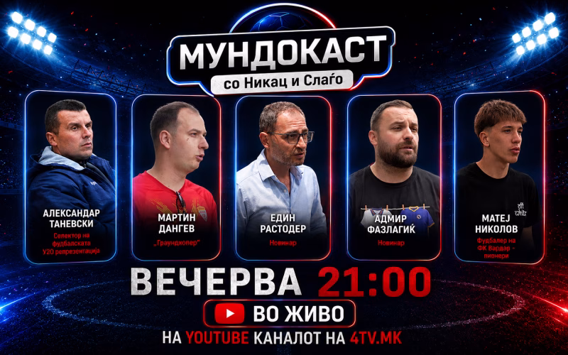 Започнува „Мундокаст”, специјално студио за Светското првенство во фудбал