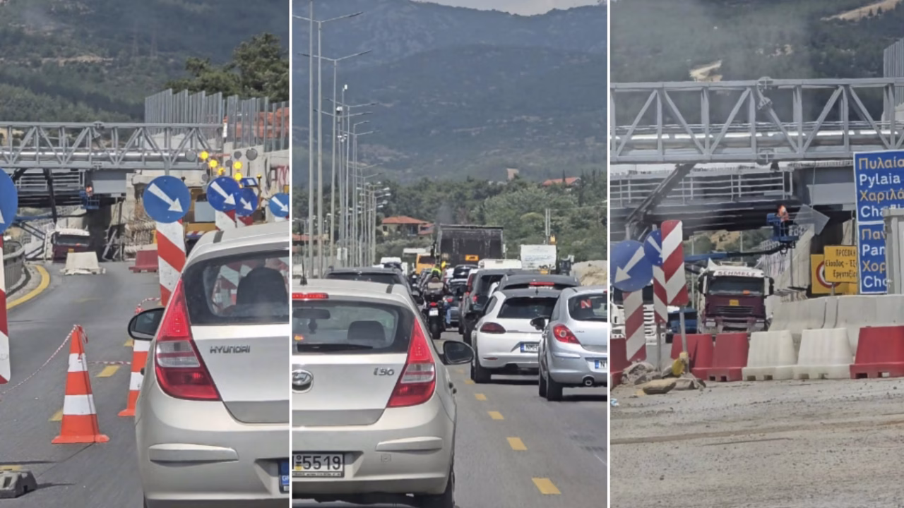 Обиколницата околу Солун не е затворена: Сообраќајот се пренасочува само на еден километар