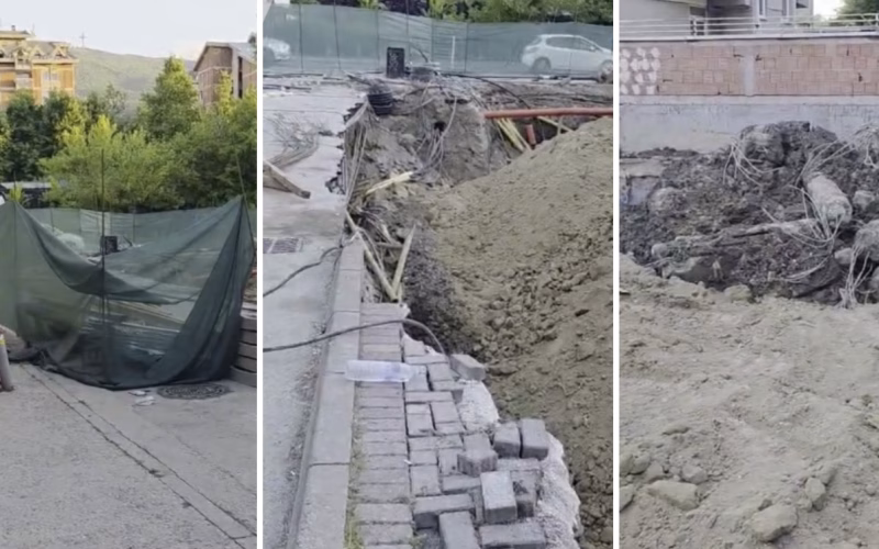 ВИДЕО Градилиштето затрупано, но оставено ширум отворено и целосно небезбедно!