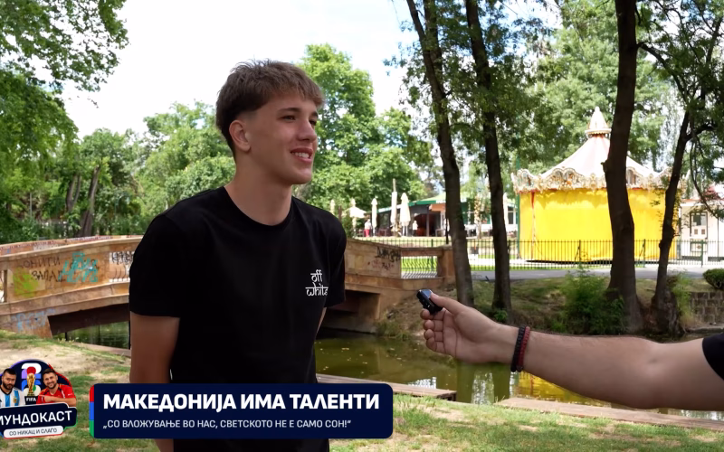 Македонскиот талент Матеј Николов по триумфот со Атлетико Мадрид: Во Шпанија се живее за фудбалот!