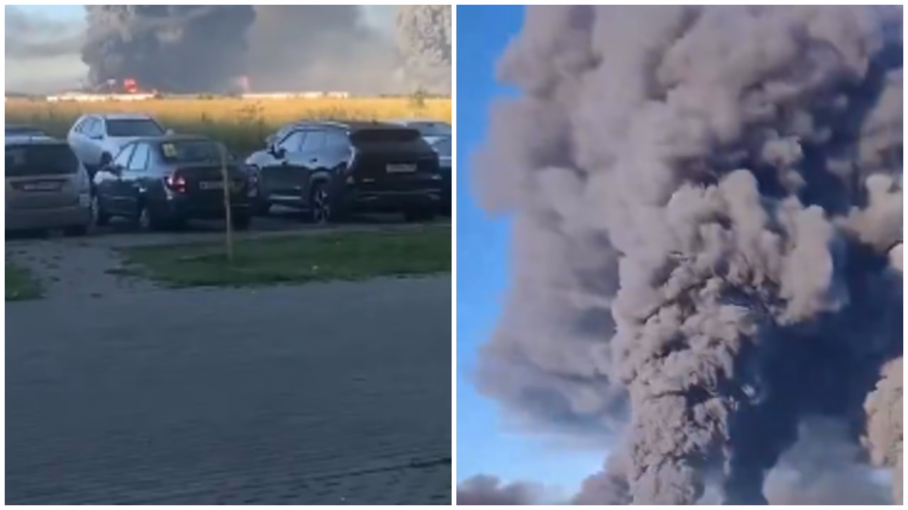 ВИДЕО Големи пожари избувнаа во Московскиот регион по напад врз магацини и складиште за нафта