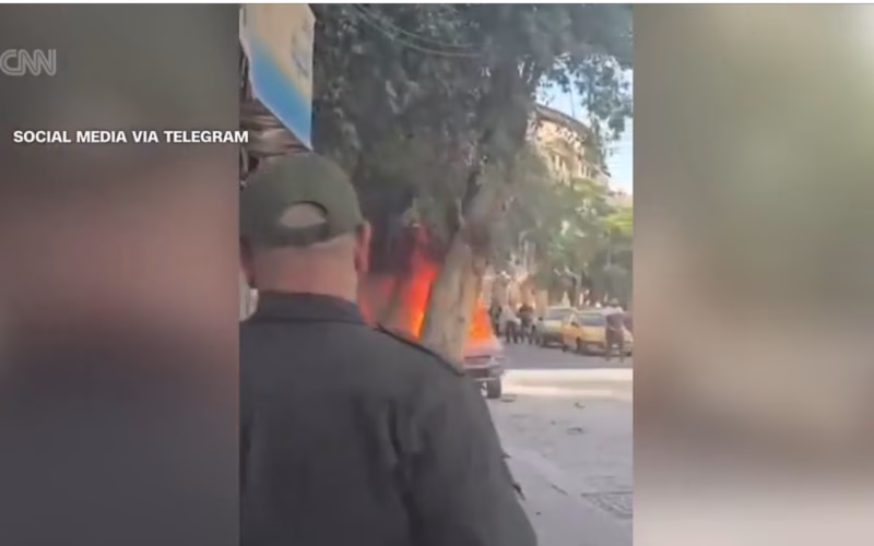 Експлозија во близина на хотелот на Макрон во Дамаск додека францускиот претседател се среќаваше со сирискиот колега