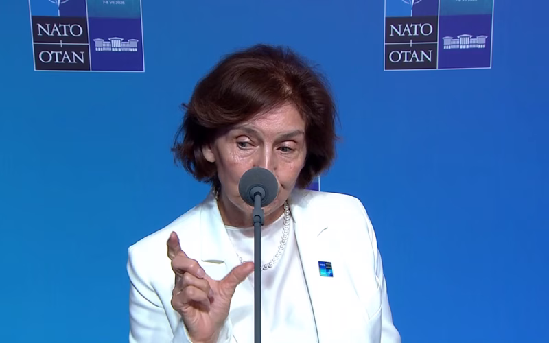 ВИДЕО Силјановска Давкова од НАТО самитот во Анкара: Повеќе кантијанизам отколку макијавелизам, обединета Европа е посилна Европа