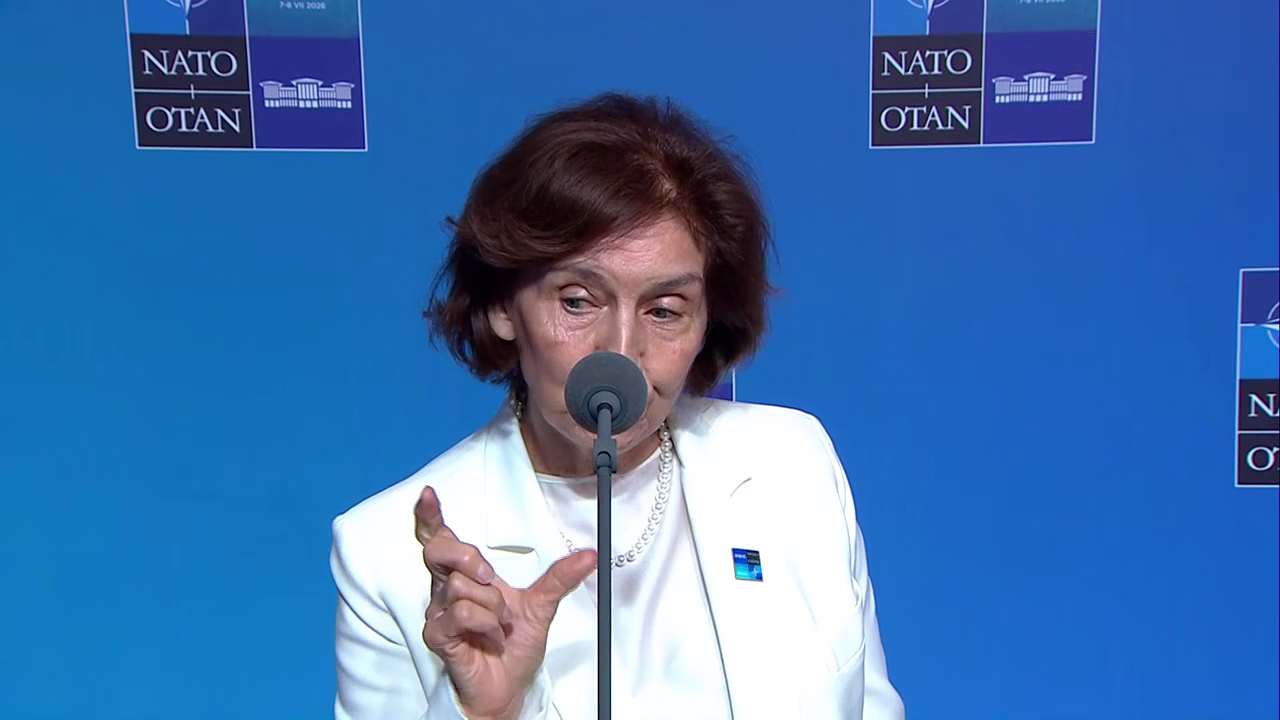 ВИДЕО Силјановска Давкова од НАТО самитот во Анкара: Повеќе кантијанизам отколку макијавелизам, обединета Европа е посилна Европа