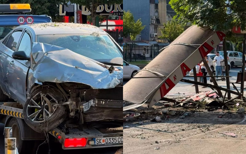 Возило удри во автобуска постојка на Бит Пазар