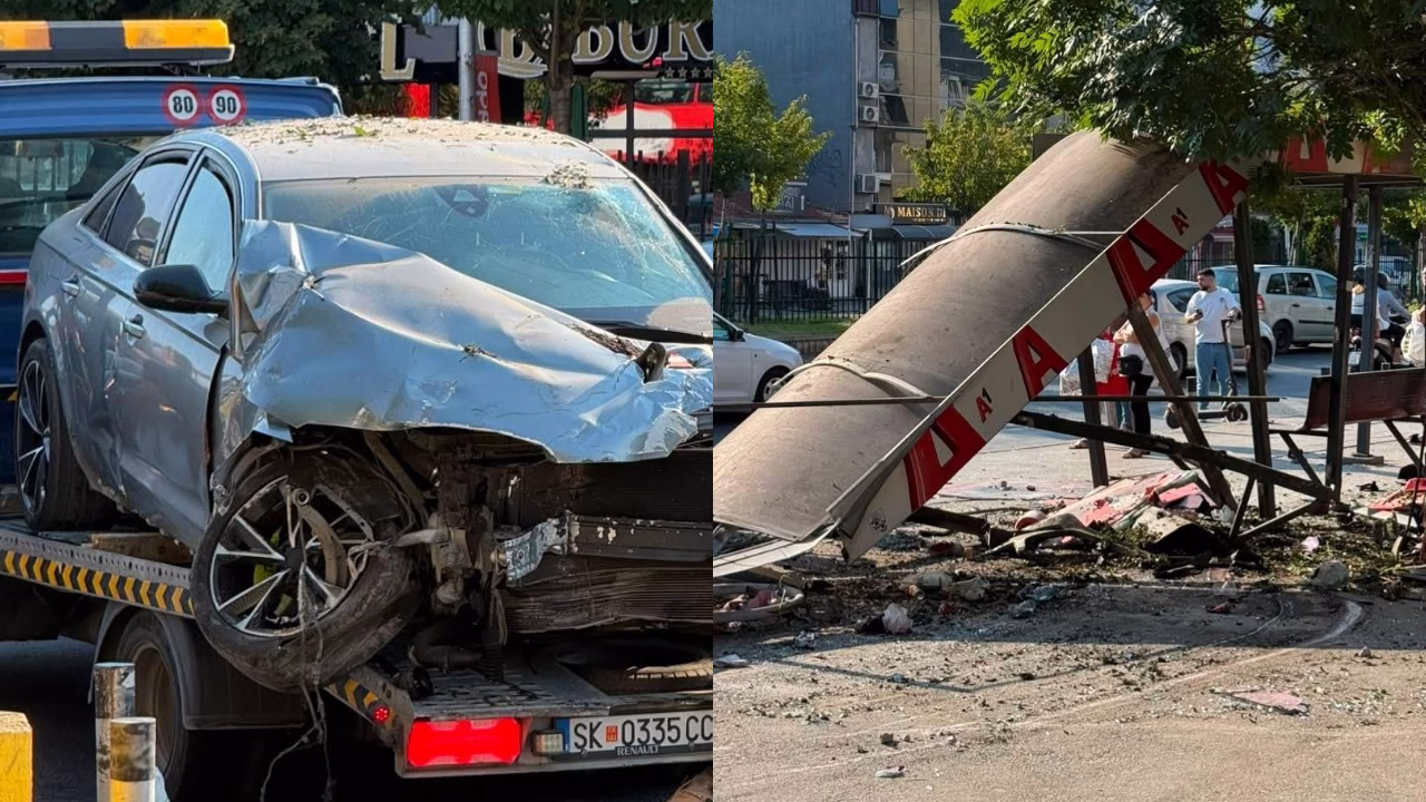 Возило удри во автобуска постојка на Бит Пазар