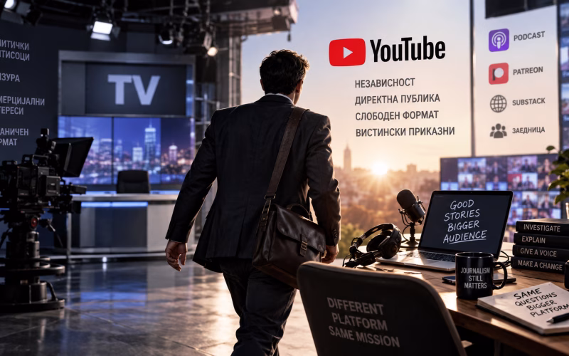 YouTube наместо национална фреквенција: Новата битка за независно новинарство