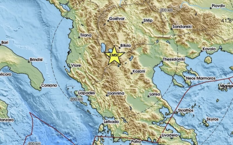 Земјотрес во Македонија