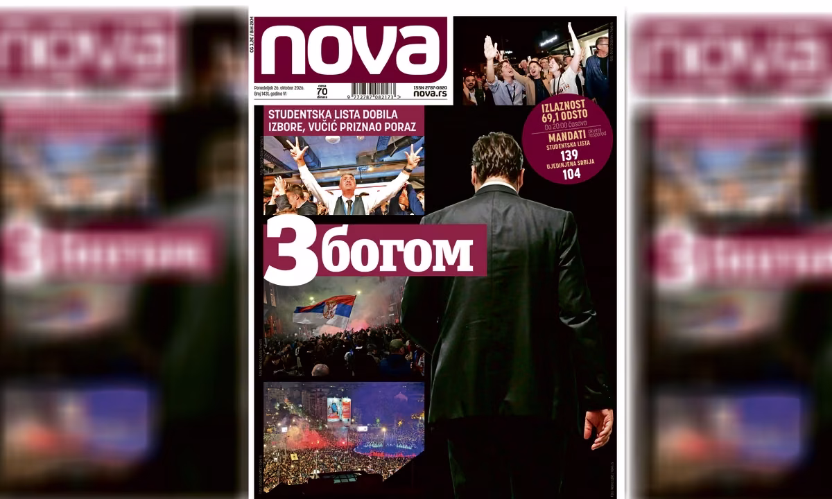 „Нова“: Студентската листа победи – на пат кон подобра Србија