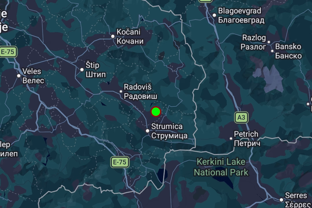 Земјотрес со јачина од 2,5 степени регистриран во Македонија