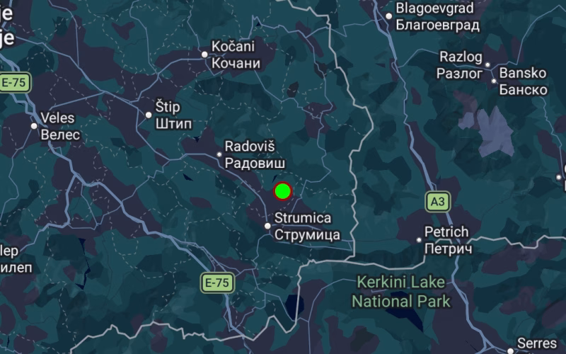 Земјотрес со јачина од 2,5 степени регистриран во Македонија