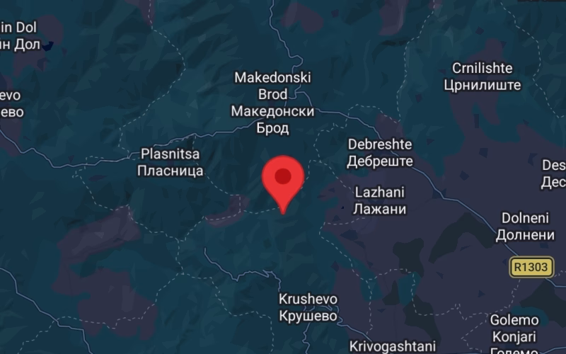 Земјотрес утрово во Македонија, епицентарот меѓу Македонски Брод и Крушево