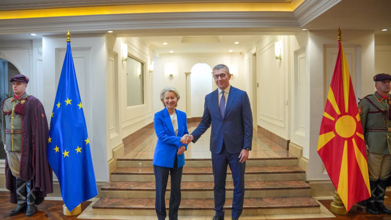 Мицкоски пред Фон дер Лајен: Македонија ги исполнува обврските – време е Европа да обезбеди фер процес без нови условувања